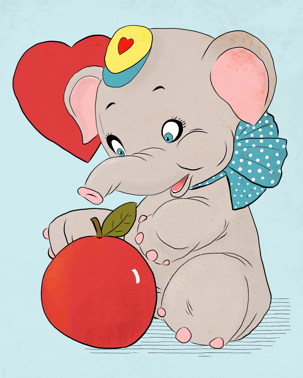 Elefante de San Valentín, 2021 (digital) de Roberta Murray