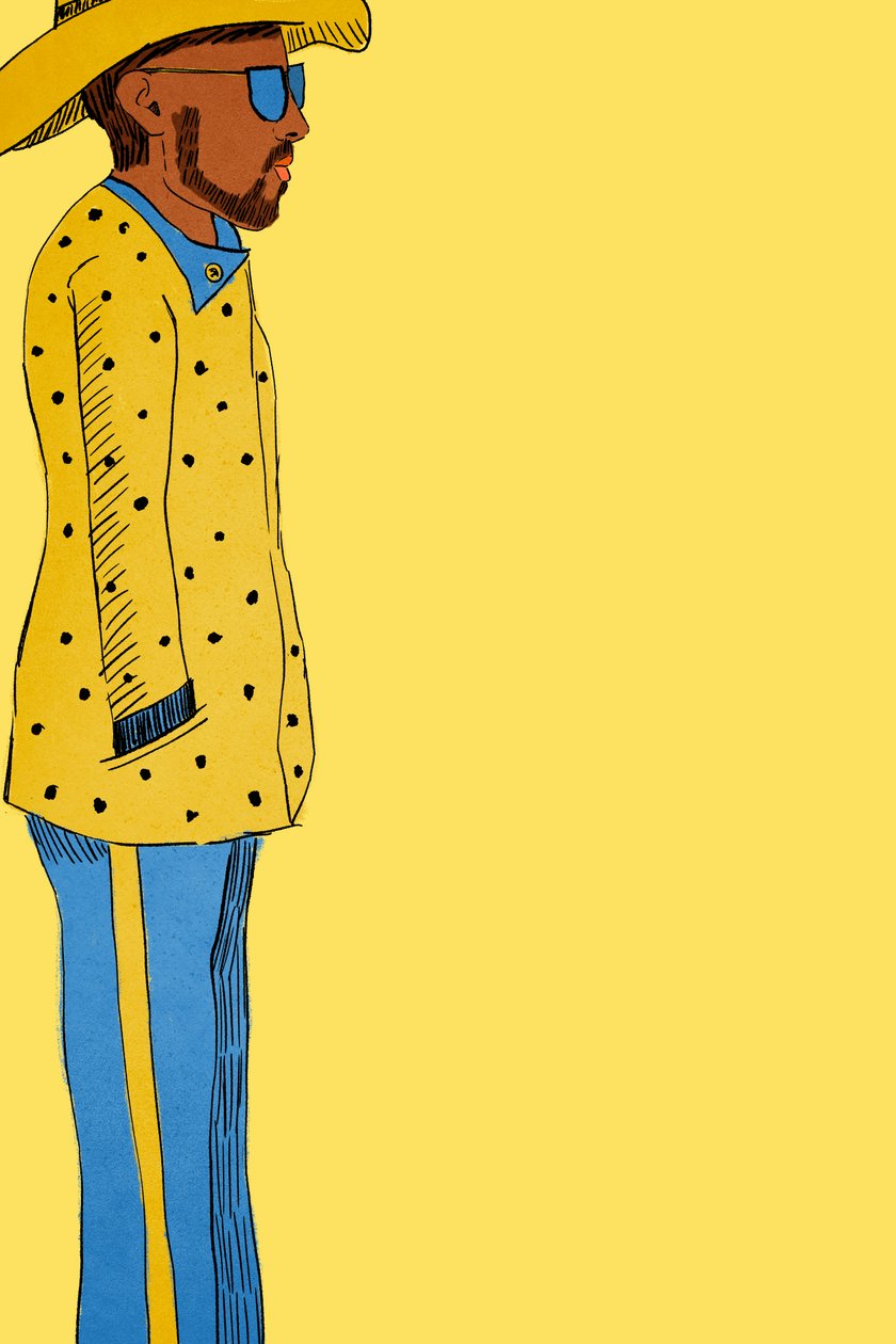 Yellow Suit Man, 2022 (digital) de Roberta Murray