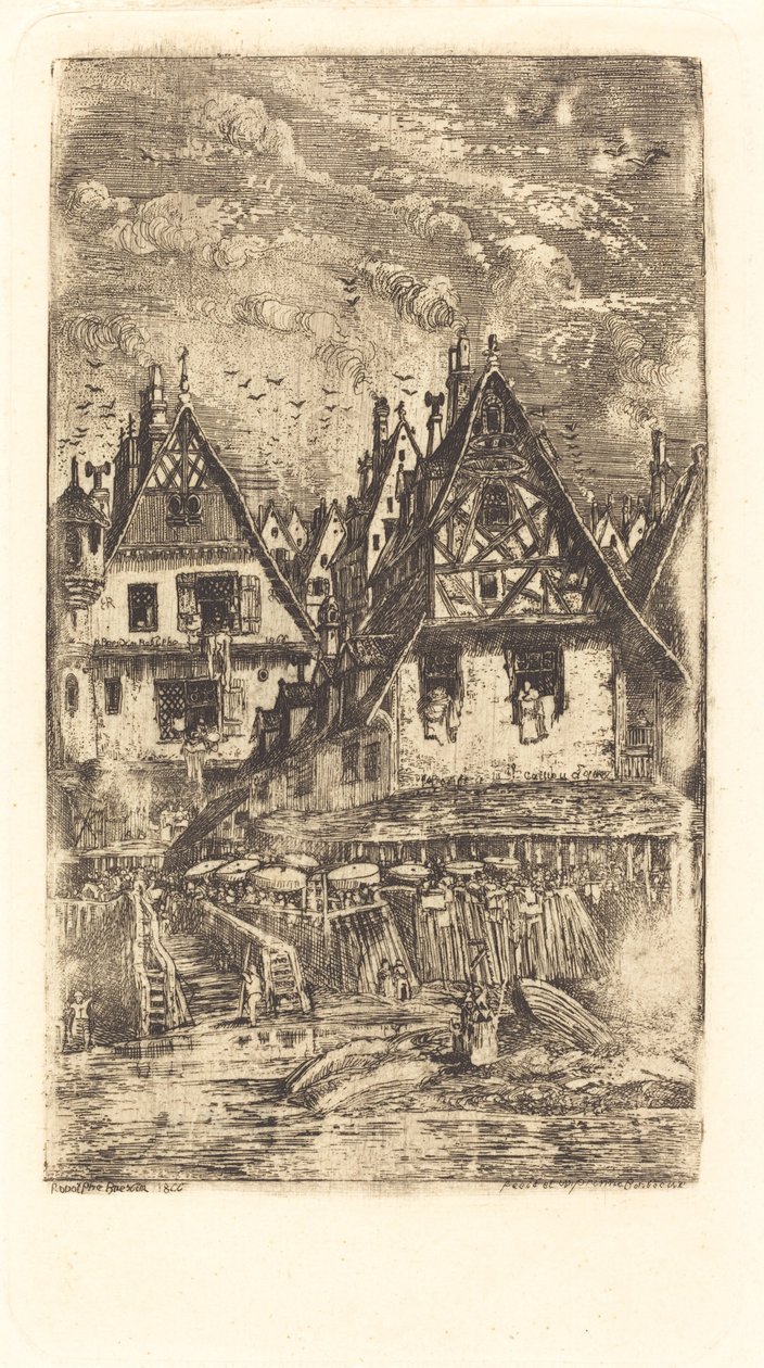 Entrada del pueblo de Rodolphe Bresdin