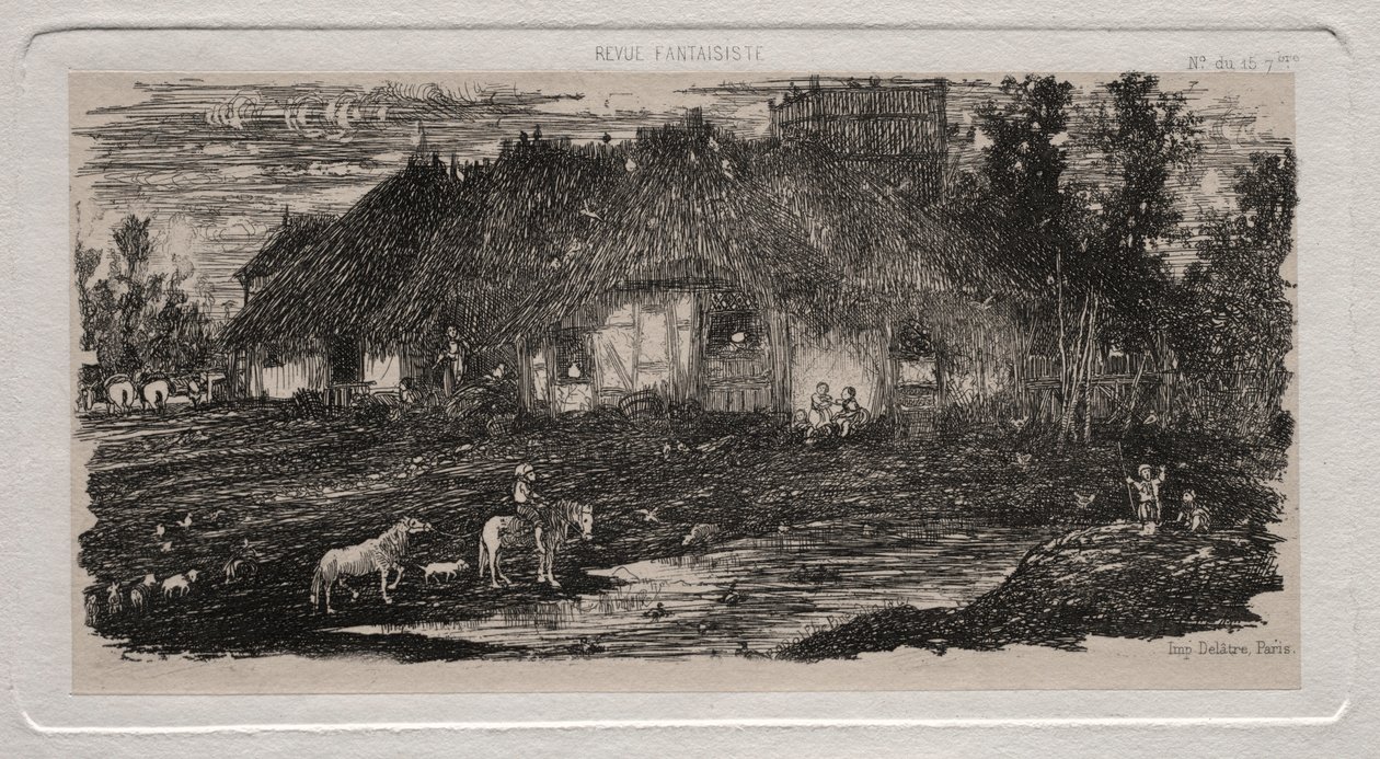 El corral, 1861 de Rodolphe Bresdin