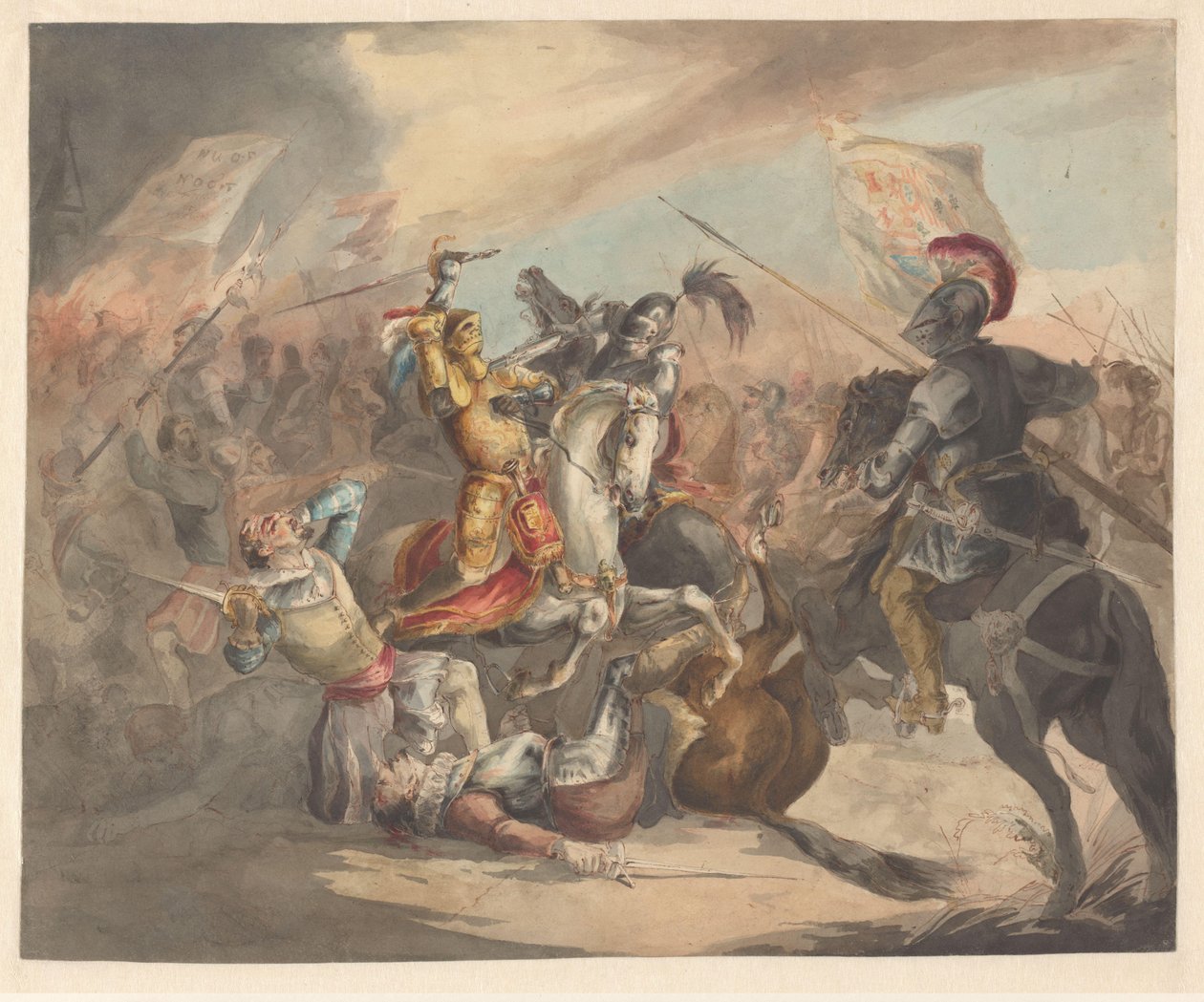 Batalla de caballeros de Roeland Christiaan Korthals