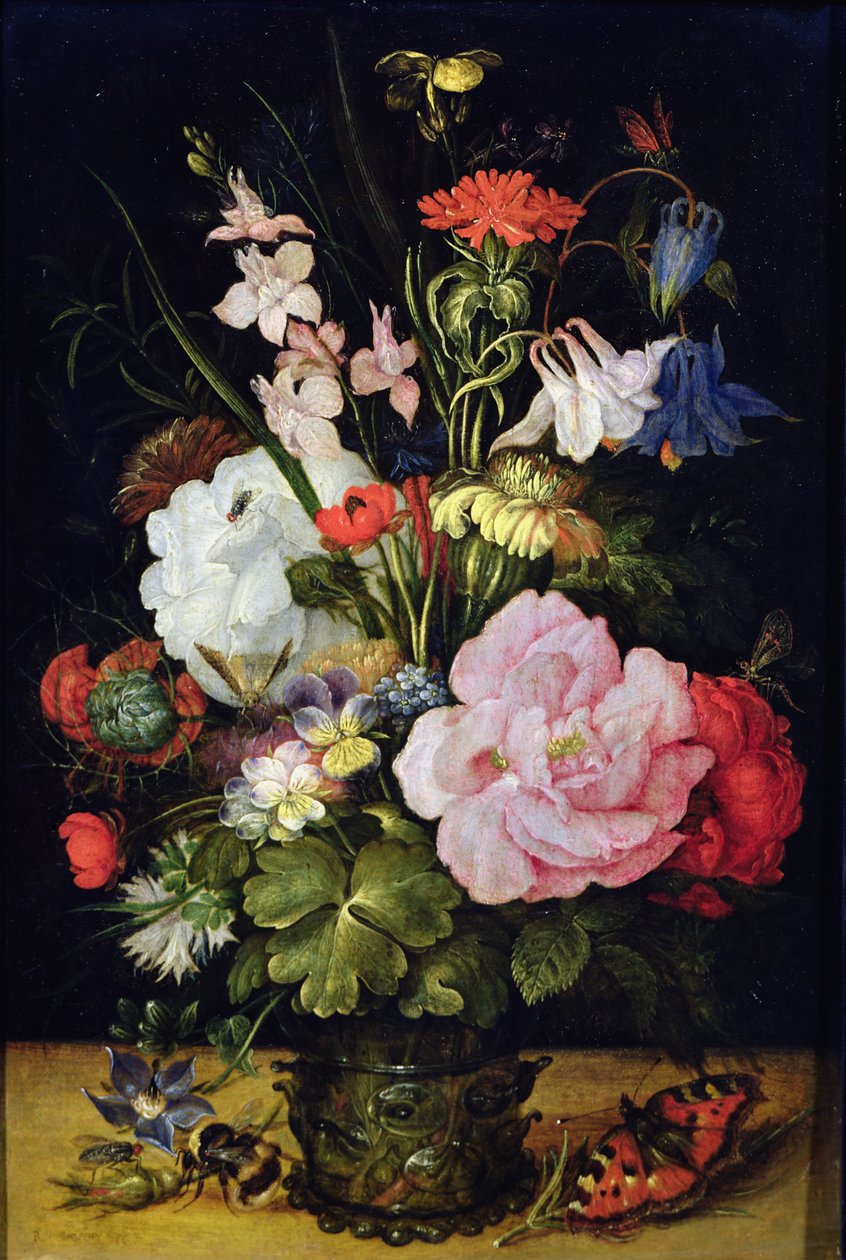 Flores en un jarrón de Roelandt Jacobsz. Savery