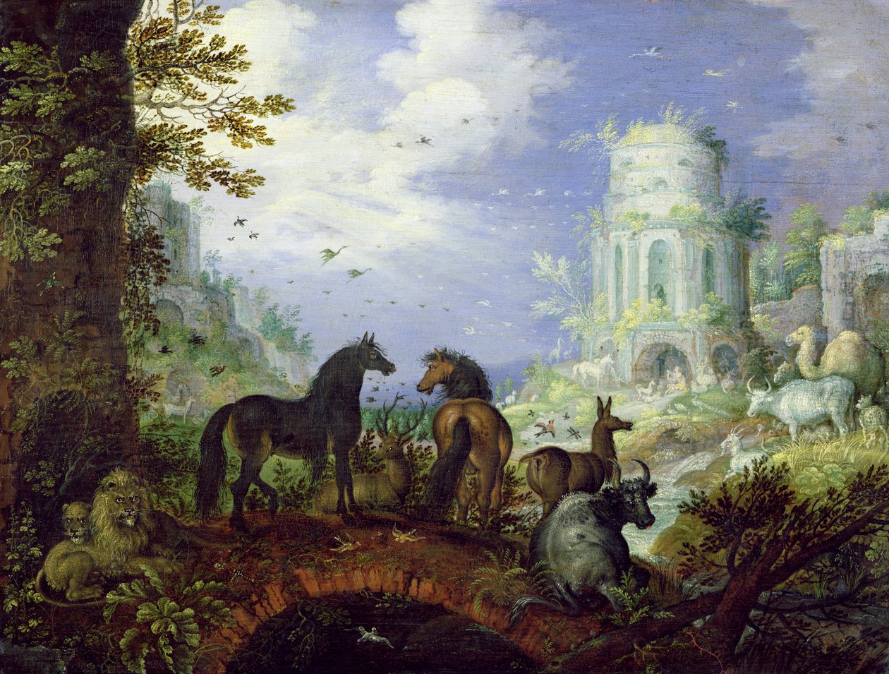 Orfeo encantando a los animales, 1626 de Roelandt Jacobsz. Savery
