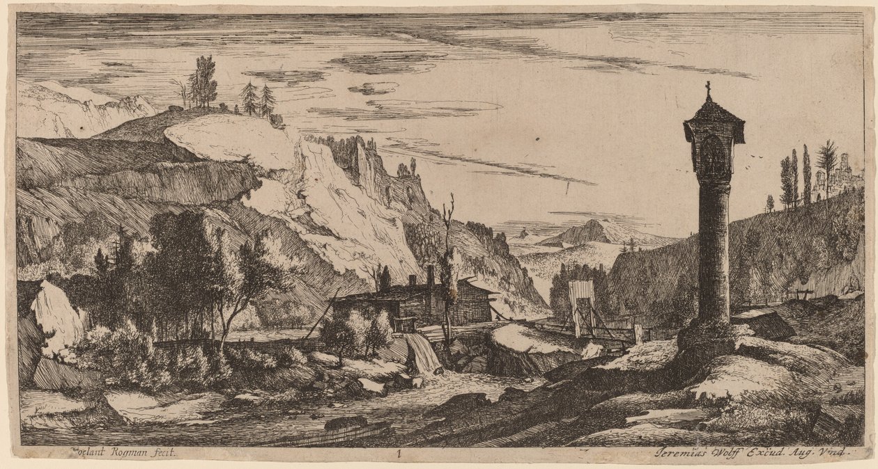 La Columna: pl.1 de Roelant Roghman and Melchior Küsel