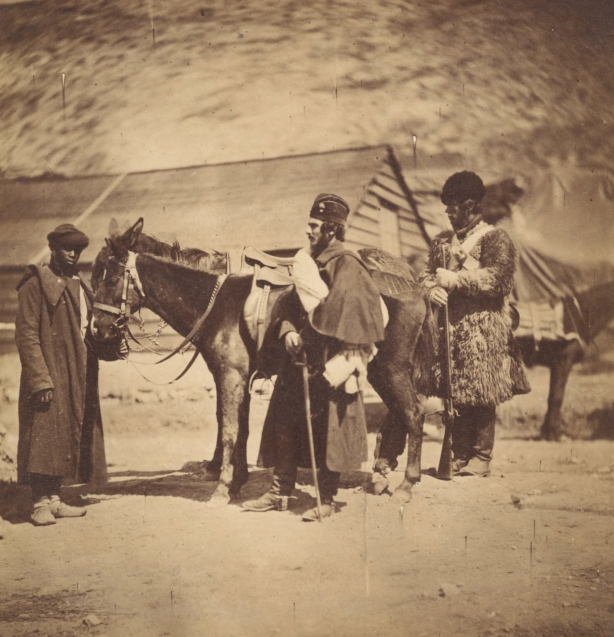 Capitán Burnaby de la Guardia de Granaderos, 1855 de Roger Fenton