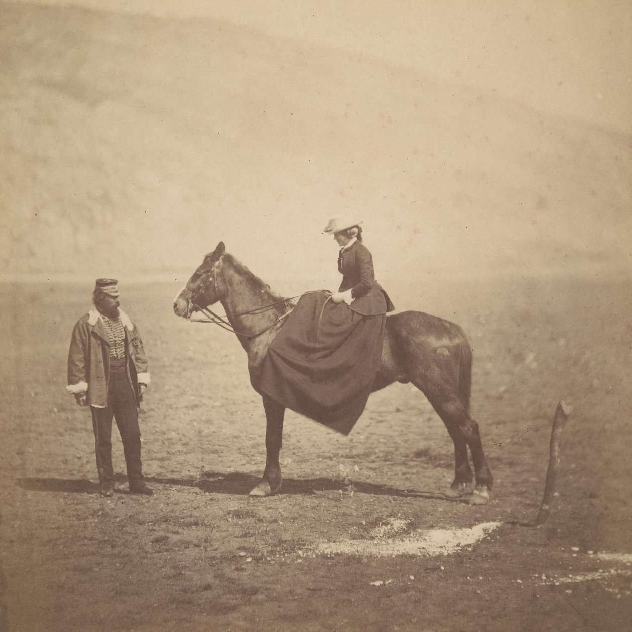Henry Duberly y la Sra. Duberly, 1855 de Roger Fenton