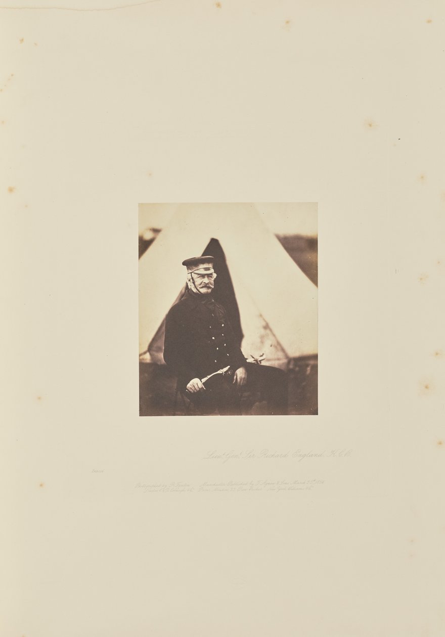 Teniente General Sir Richard England, K.C.B. de Roger Fenton