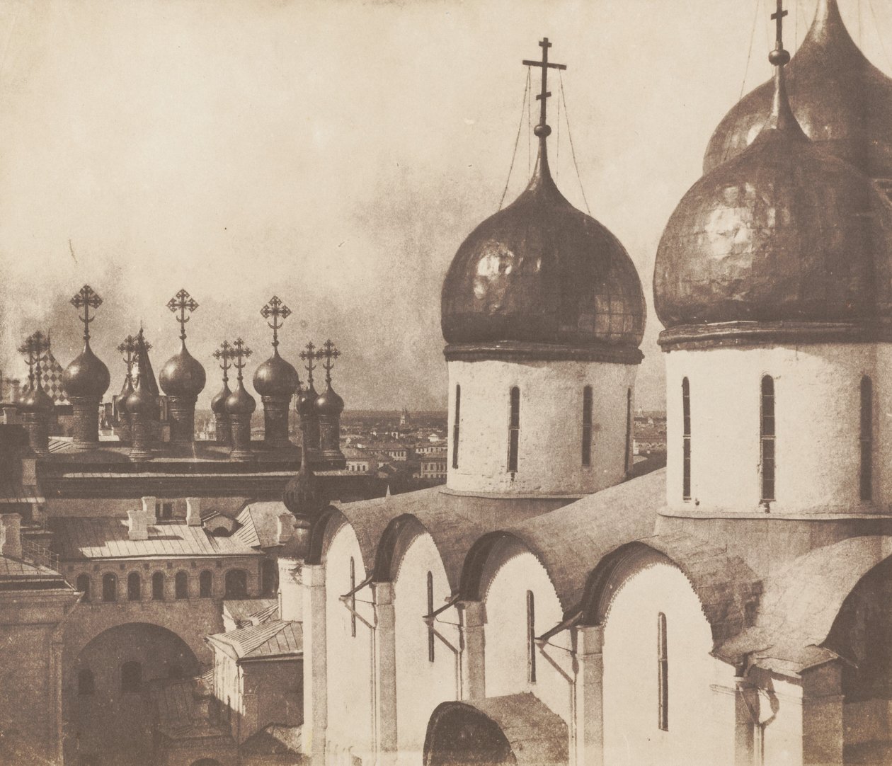 Moscú, Cúpulas de Iglesias en el Kremlin de Roger Fenton