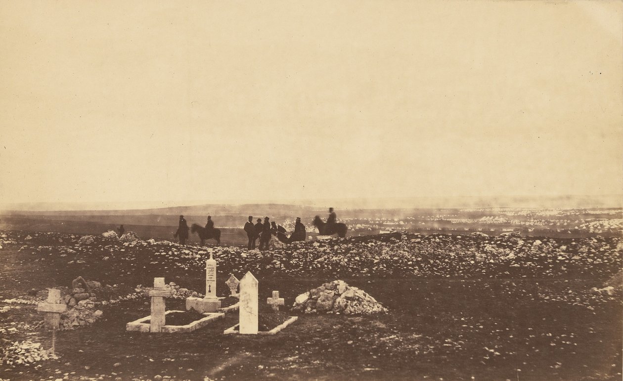 Agentes vigilando en Cathcarts Hill de Roger Fenton