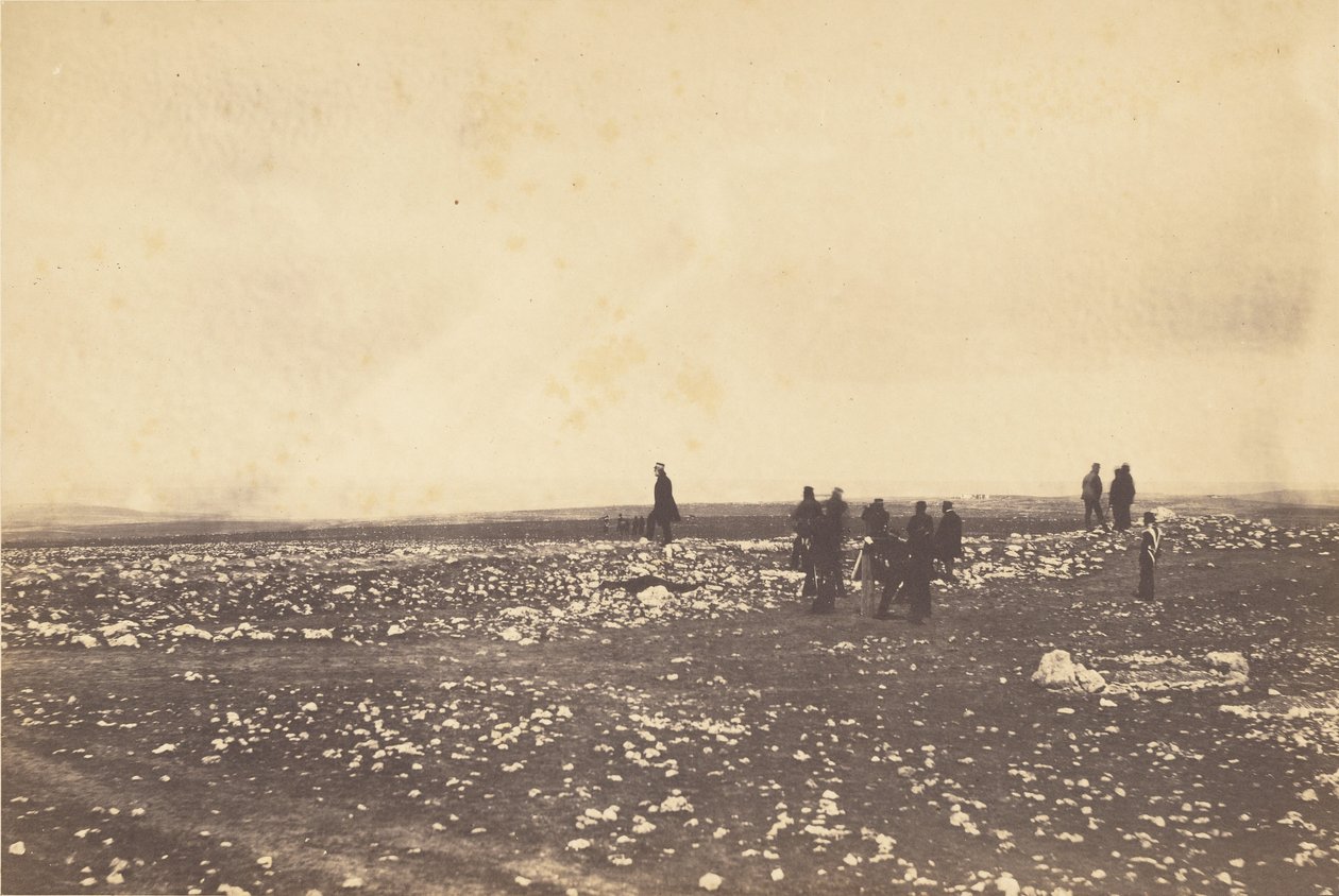 Agentes vigilando en Cathcarts Hill. de Roger Fenton
