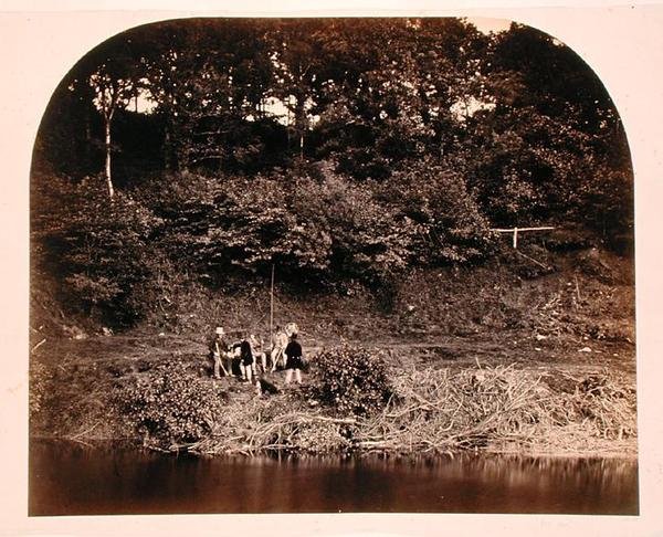 El descanso del guardián, Ribbleside de Roger Fenton