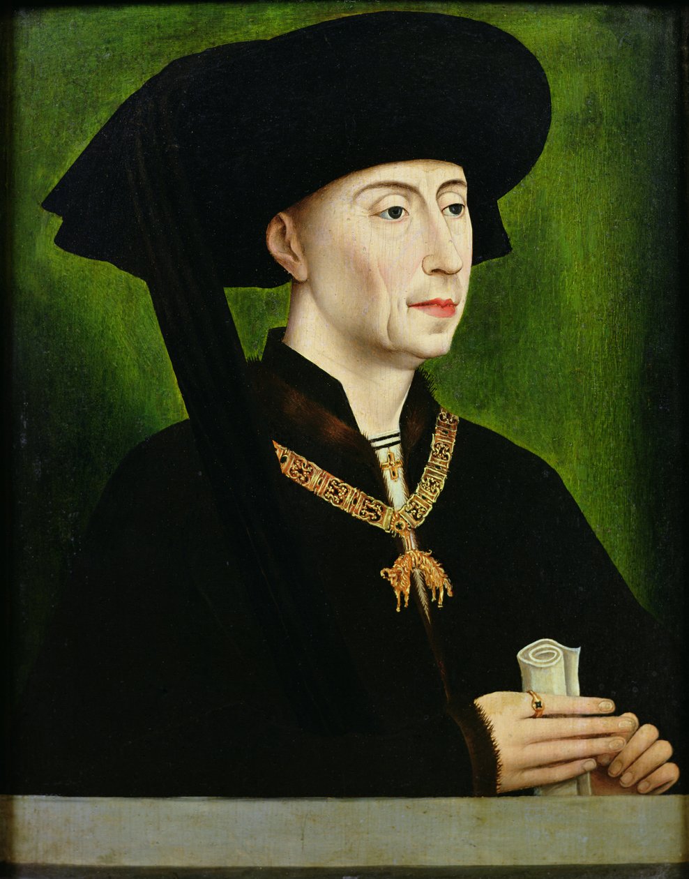 Retrato de Philippe le Bon (1396-1467) Duque de Borgoña de Rogier van der Weyden