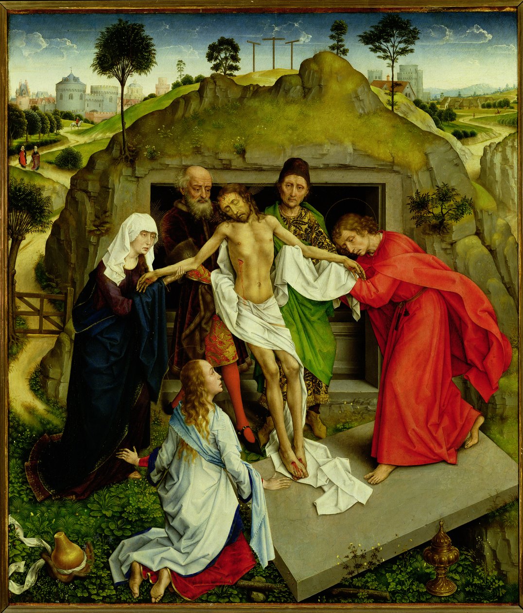 El Entierro, c.1450 de Rogier van der Weyden