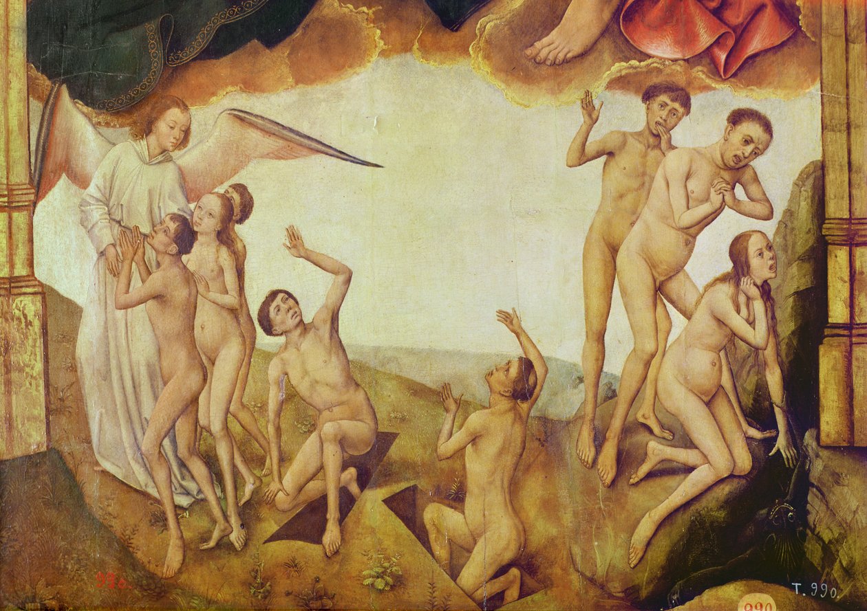 Tríptico de la Redención, panel derecho: el Juicio Final, (detalle) de Rogier van der Weyden