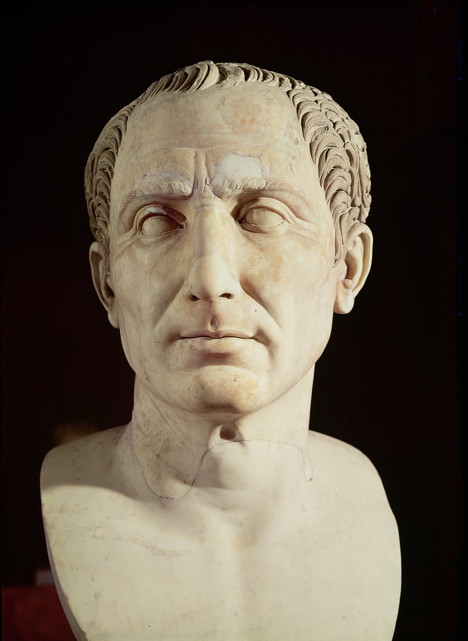 Busto de Julio César (100-44 a.C.) de Roman