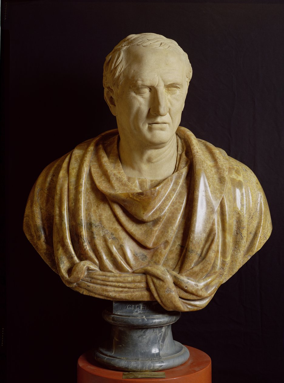 Busto de Marco Tulio Cicerón (106-43 a.C.) de Roman