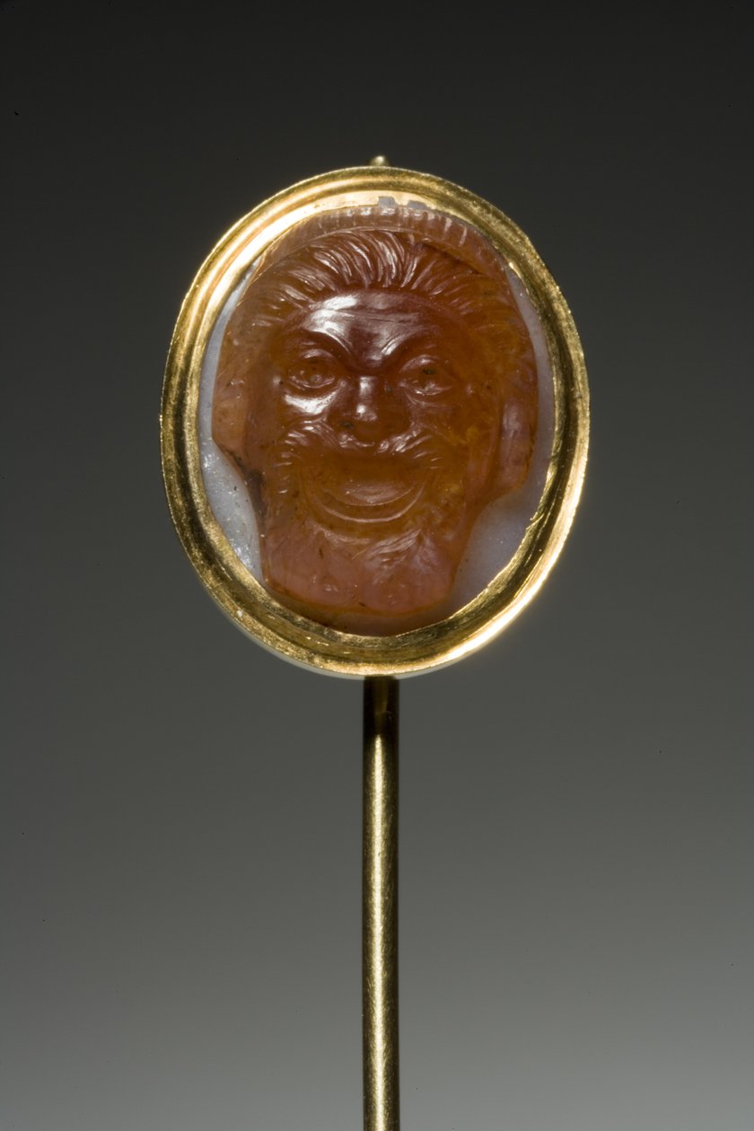 Camafeo de una máscara de teatro de Roman