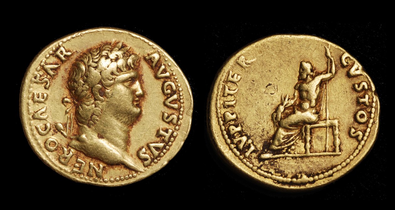 Monedas del Emperador Nerón de Roman