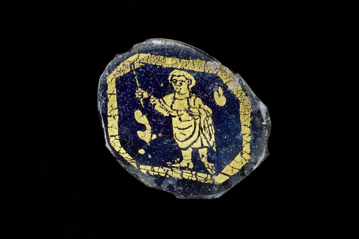 Medallón con Cristo sosteniendo una vara, siglo III-IV d.C. de Roman