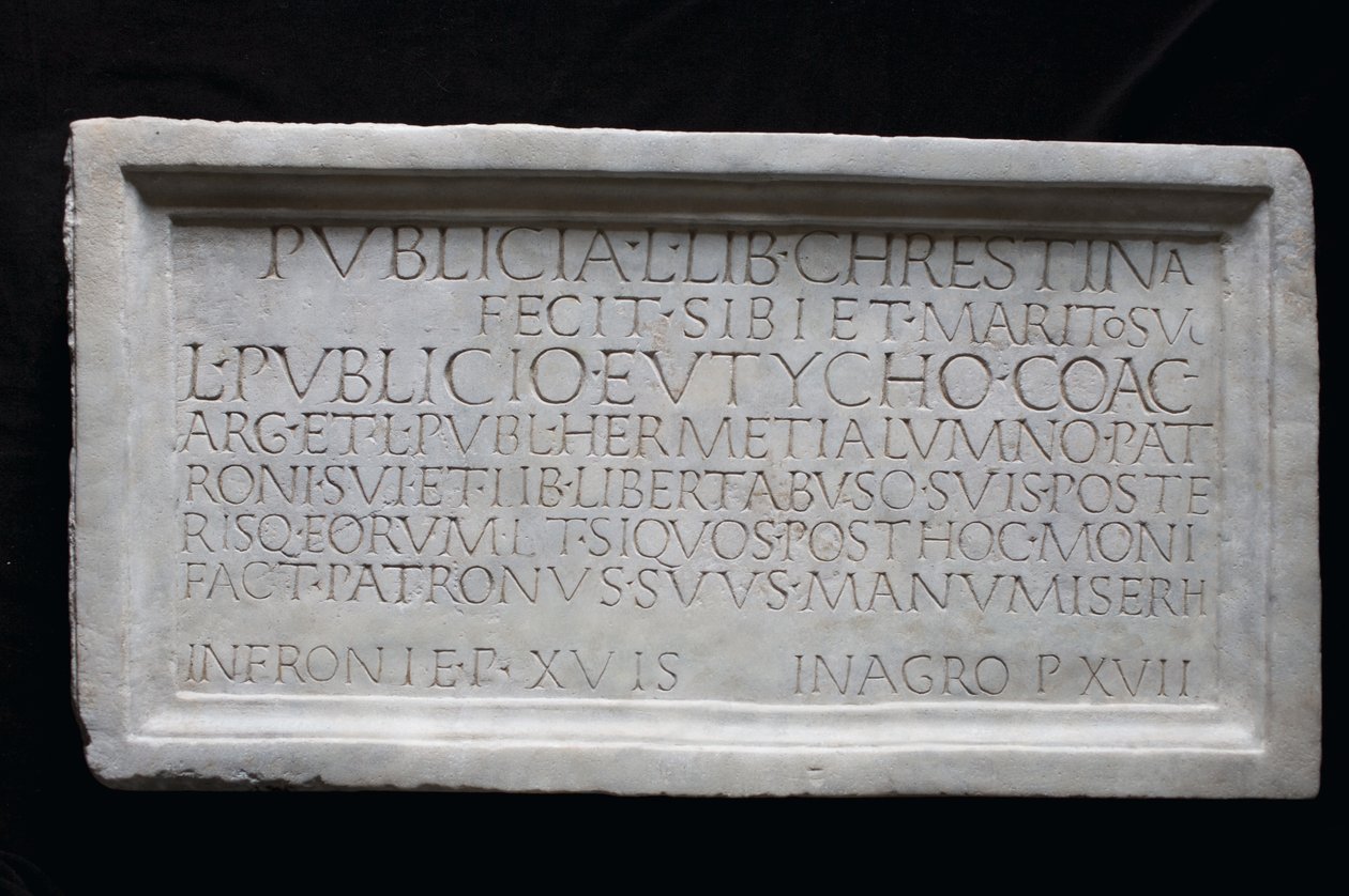 Inscripción conmemorativa de Roman