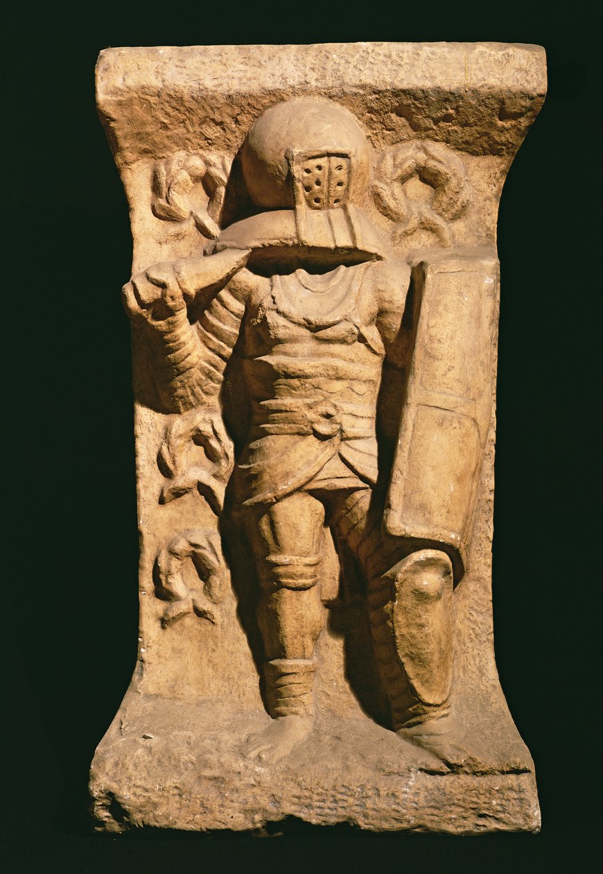 Relieve que representa a un secutor de Roman
