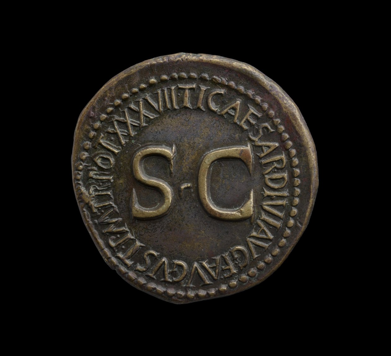 Moneda imperial romana de Roma, 35-36 d.C. de Roman