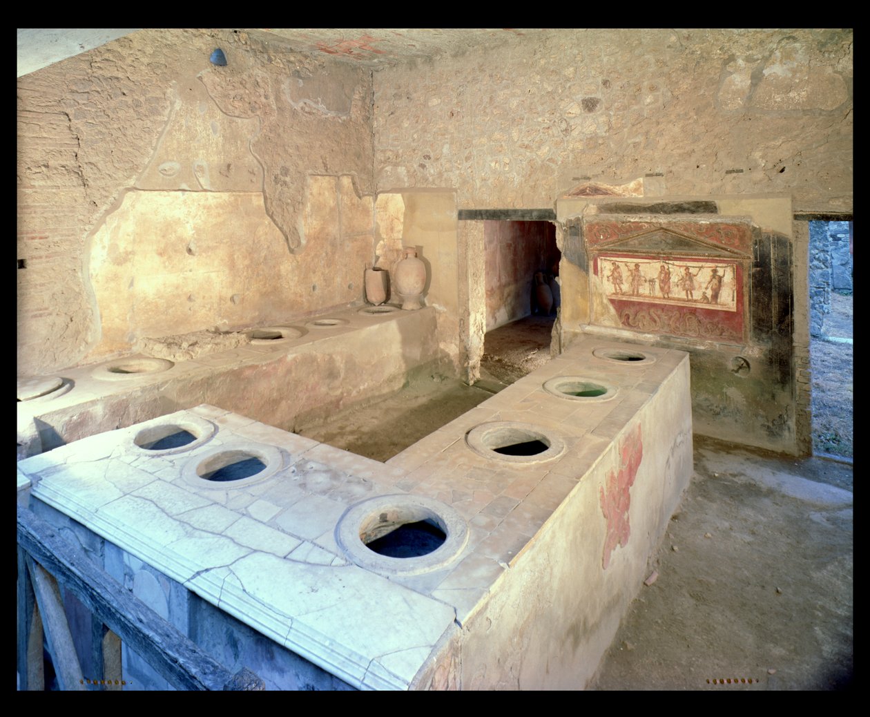 El mostrador del Thermopolium, via dell