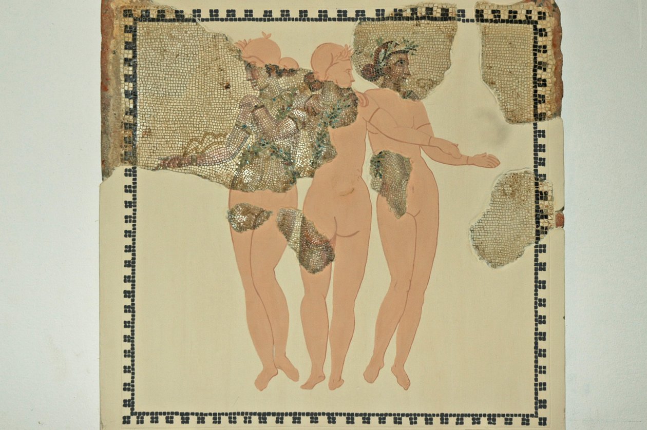 Las Tres Gracias (mosaico) de Roman