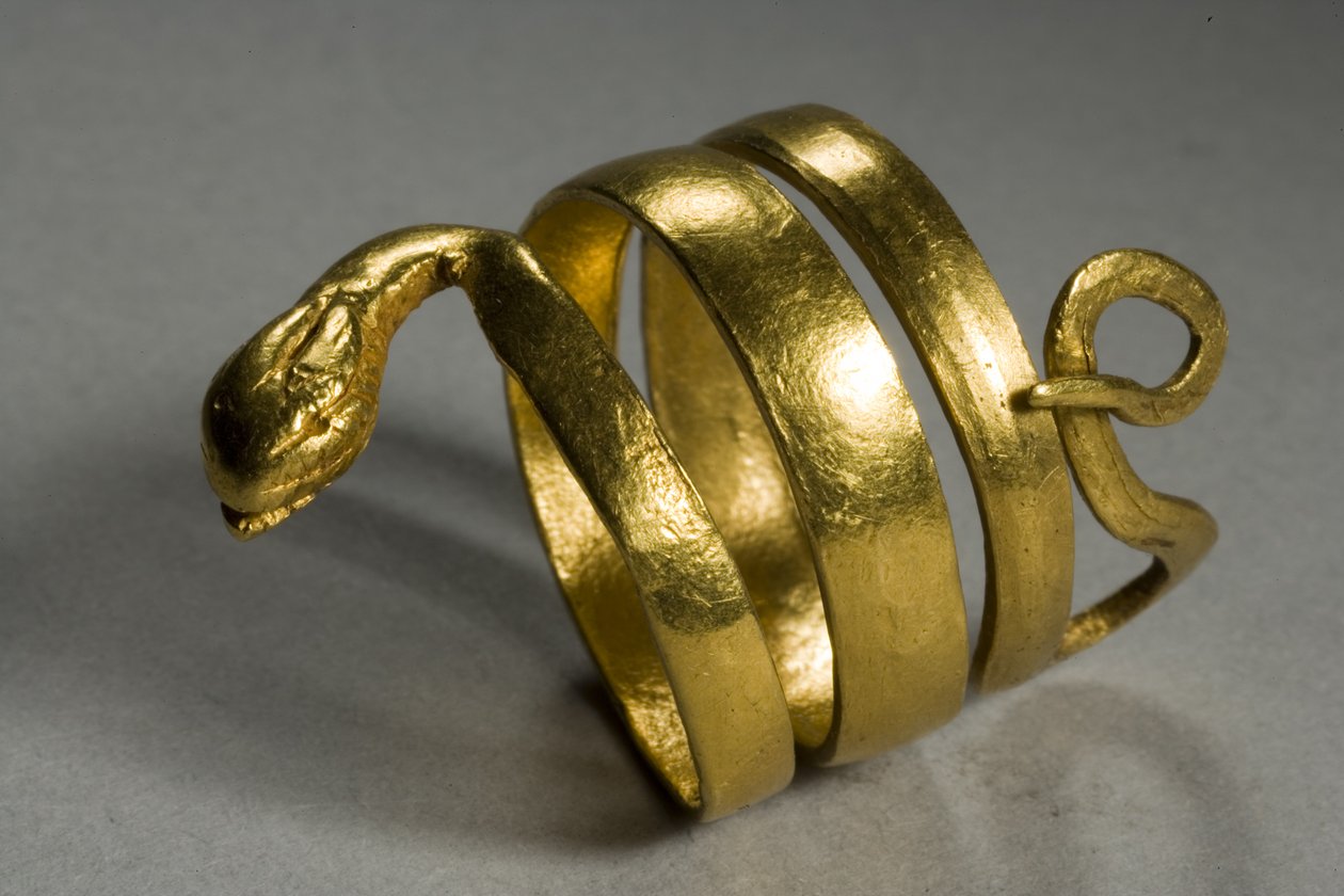Anillo de Serpiente, c. Siglo I a.C. (oro) de Roman Period Egyptian