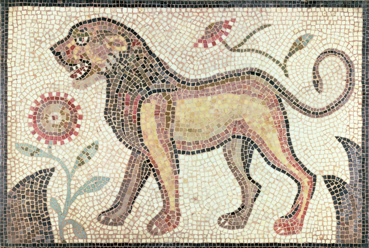 León, de Túnez, probablemente finales del siglo V d.C. de Roman Roman