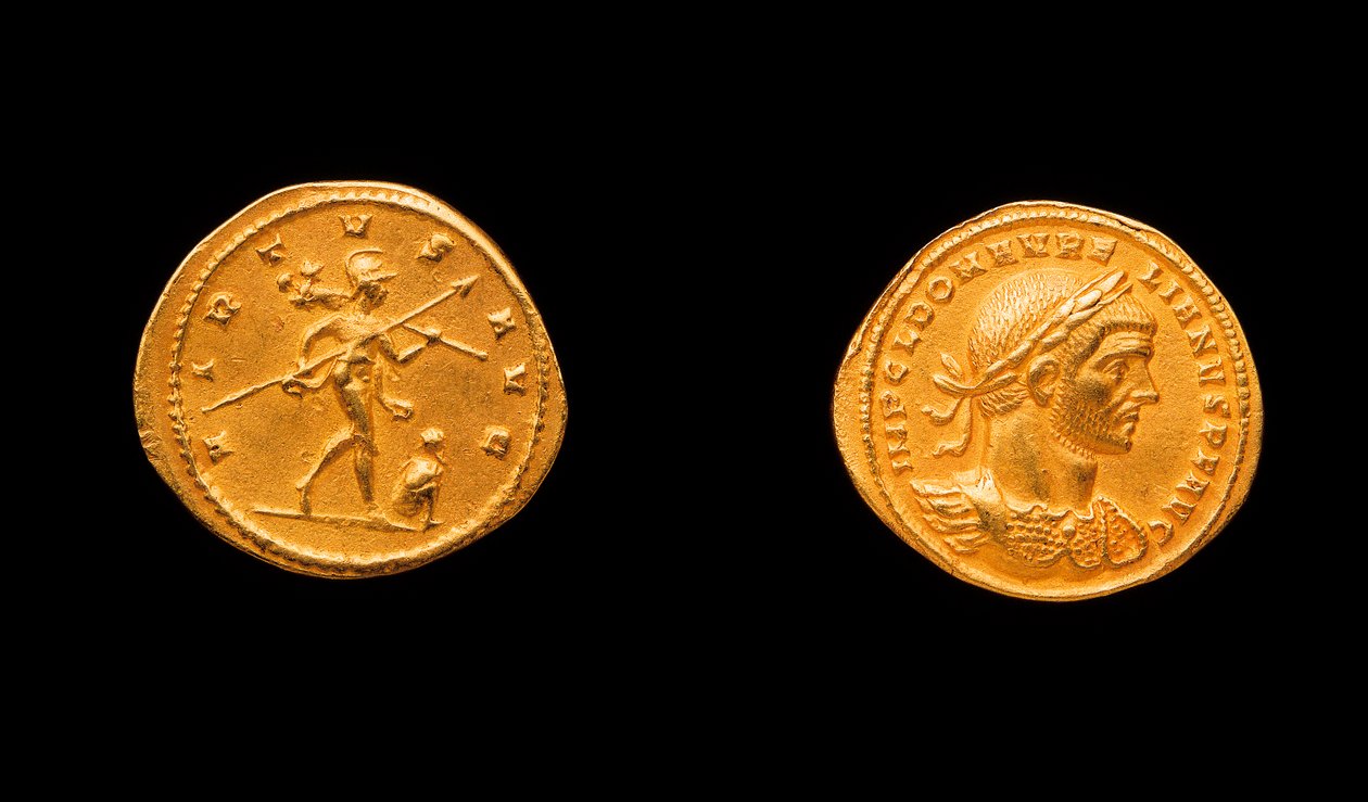 Moneda de Aureliano, 270-275 d.C. de Roman