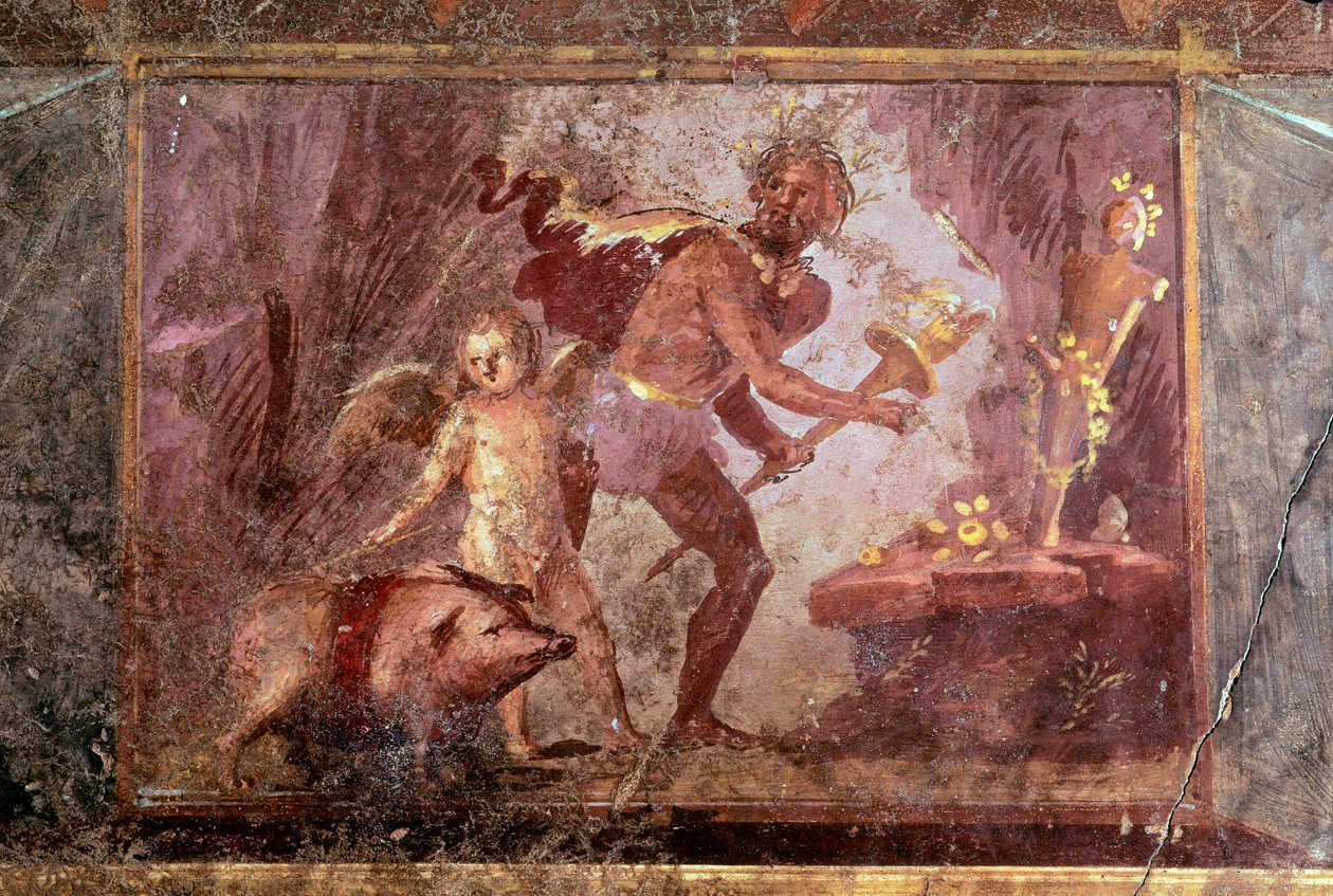 Fresco de la Villa de los Misterios, Pompeya de Roman