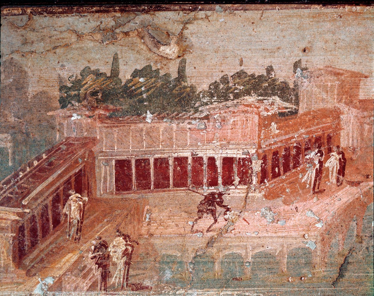 Pan músico, entre las ninfas (detalle) de Roman