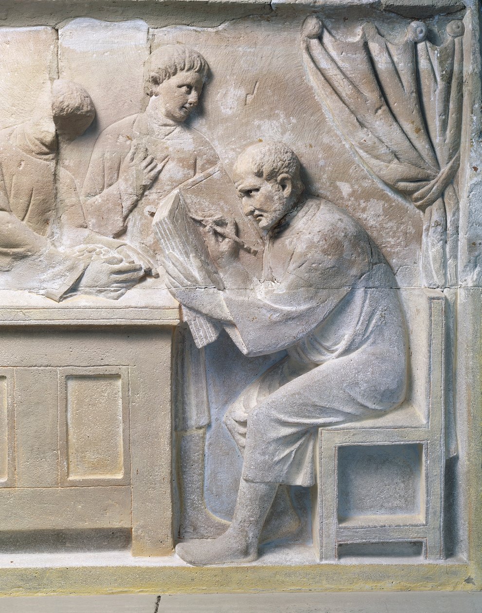 Relieve del mausoleo que representa a un recaudador de impuestos de Roman