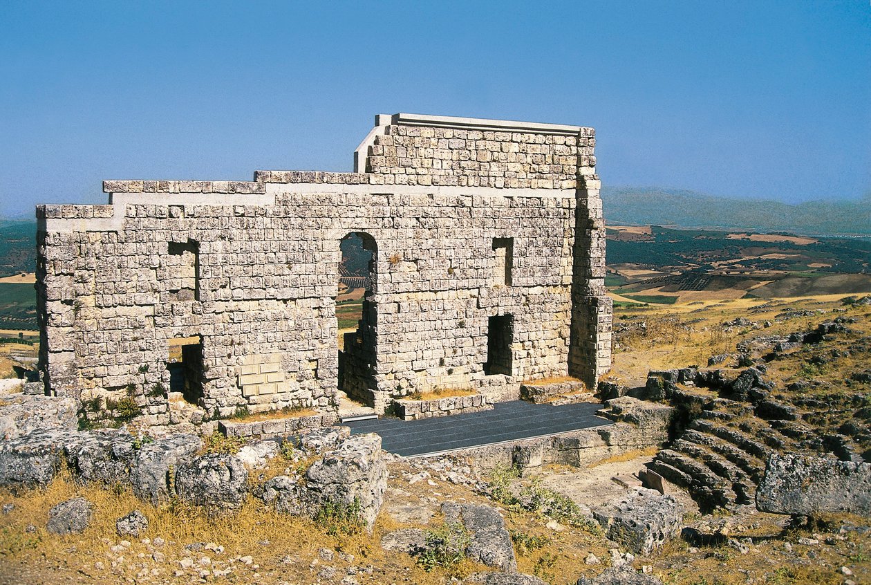Ruinas del teatro romano, Acinipo, Ronda, España de Roman