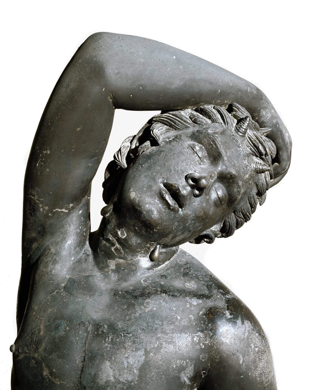 Sátiro, estatua de bronce de Roman