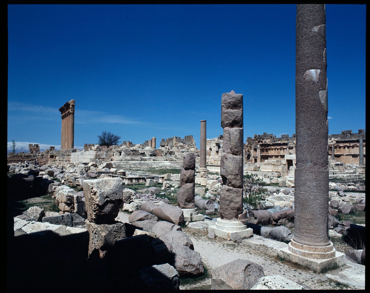 Las seis columnas del Templo de Júpiter de Roman