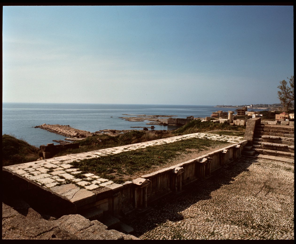 Vista del teatro romano, 218 d.C. de Roman