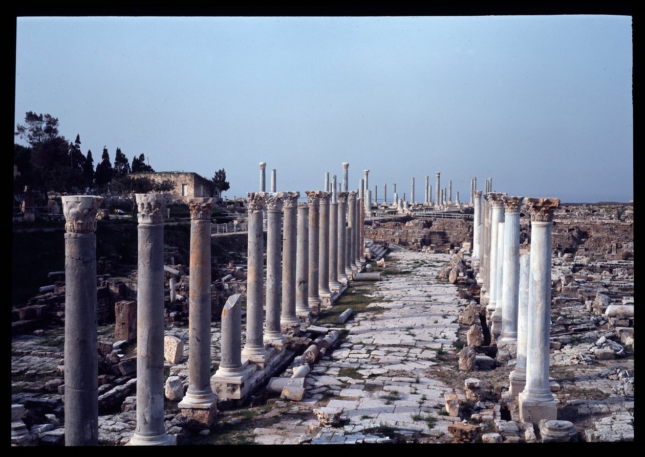 Vista del sitio arqueológico, siglos II-IV de Roman