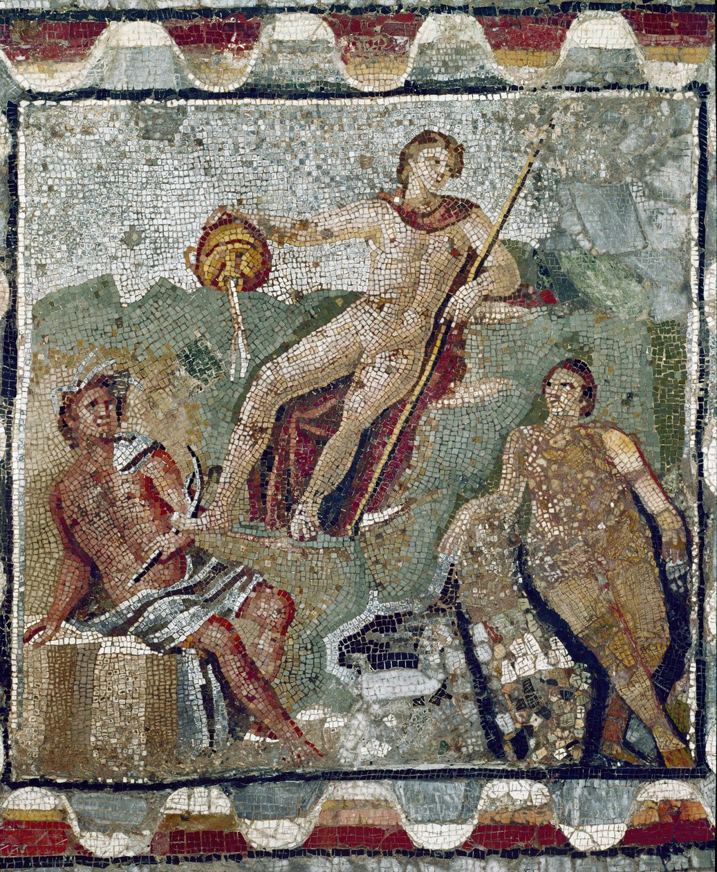 Deidades acuáticas (mosaico) de Roman Roman