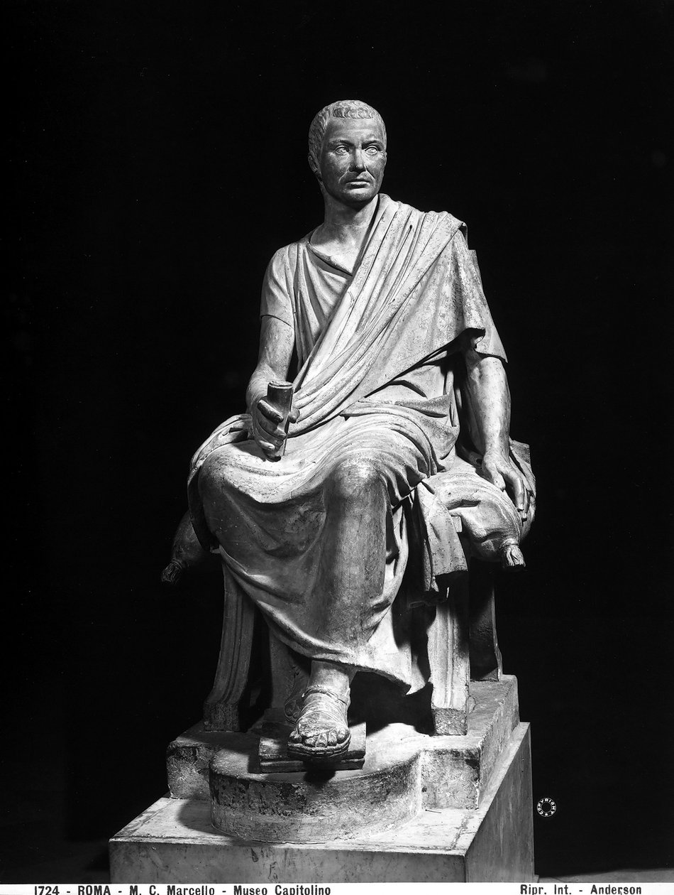Estatua de Marcus Claudius Marcellus (c.268-208AC) de Roman Roman