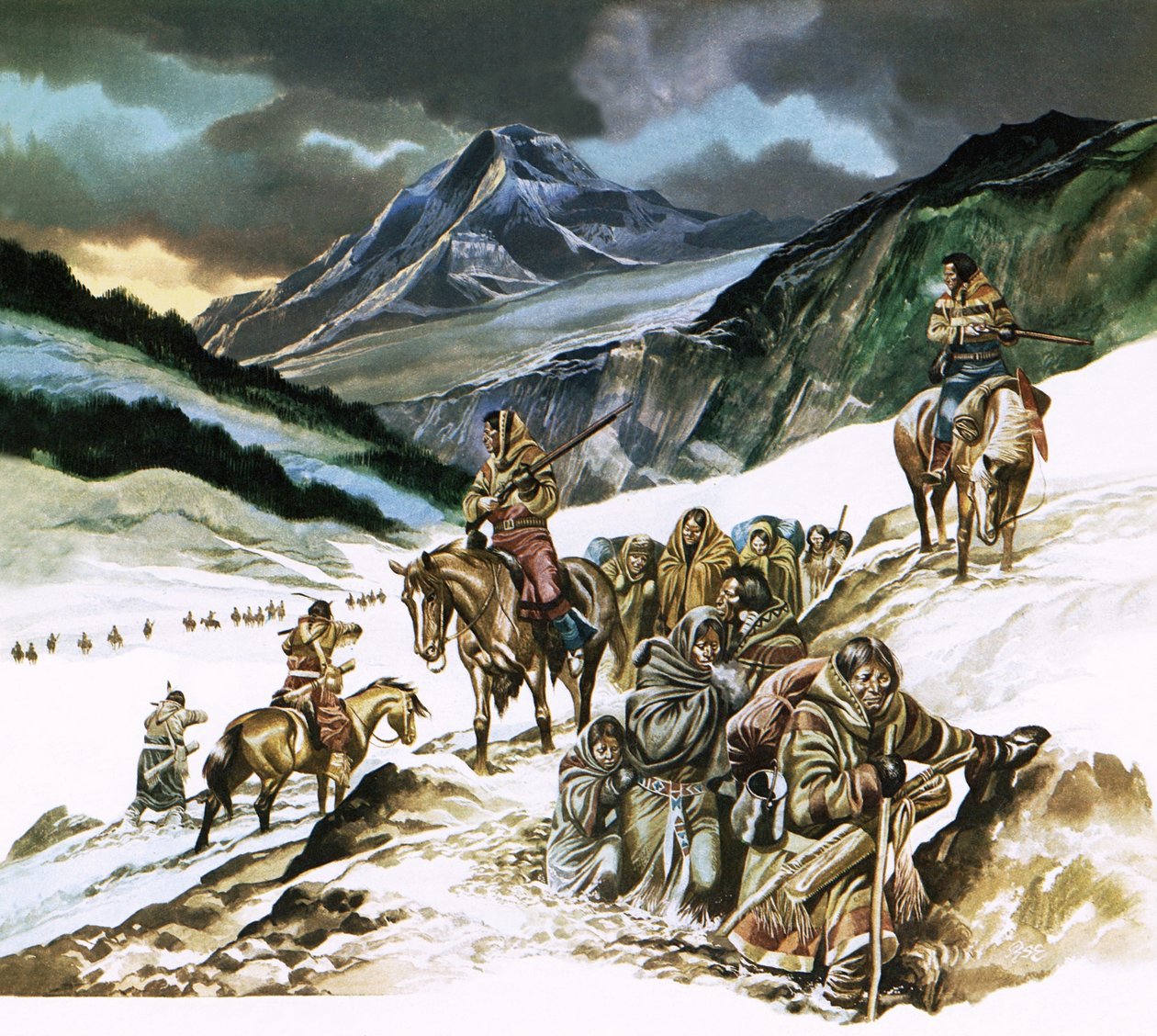 Indios rojos desposeídos de Ron Embleton