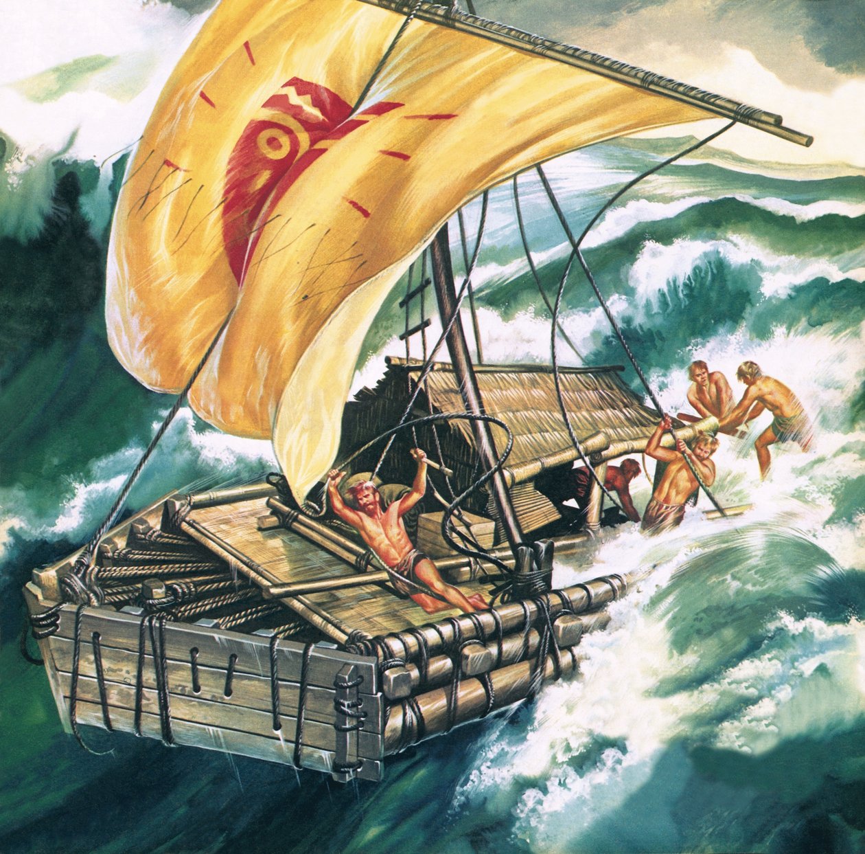 El viaje del Kon-Tiki de Ron Embleton