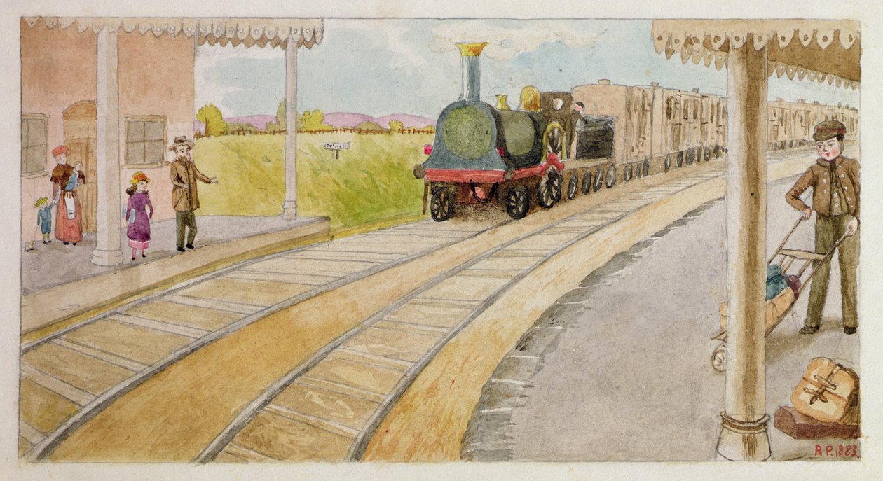 Coger el Tren, Addiscombe, 1883 de Rosa Clementina Petherick