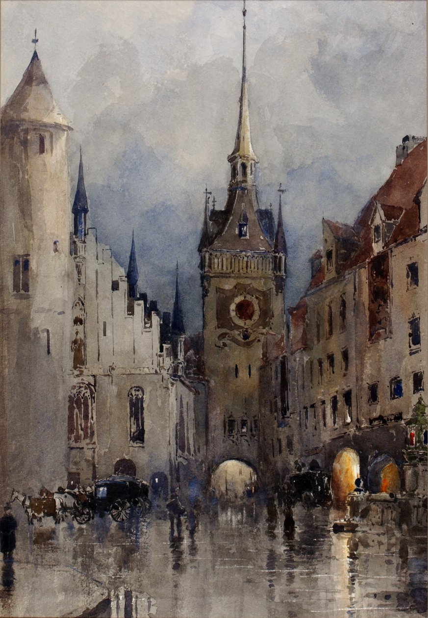 Escena callejera en Múnich, 1880 de Ross Turner
