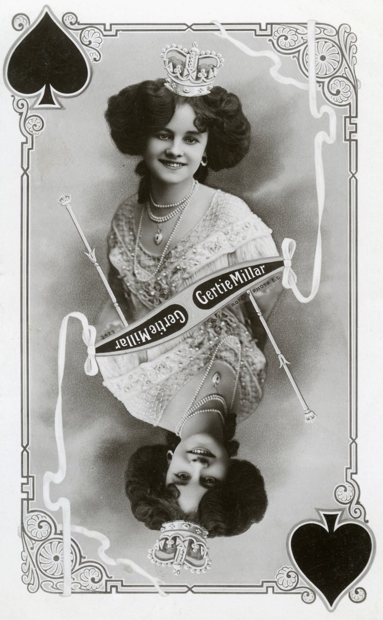 Gertie Millar, actriz y cantante británica, c. 1905 de Rotary Photo