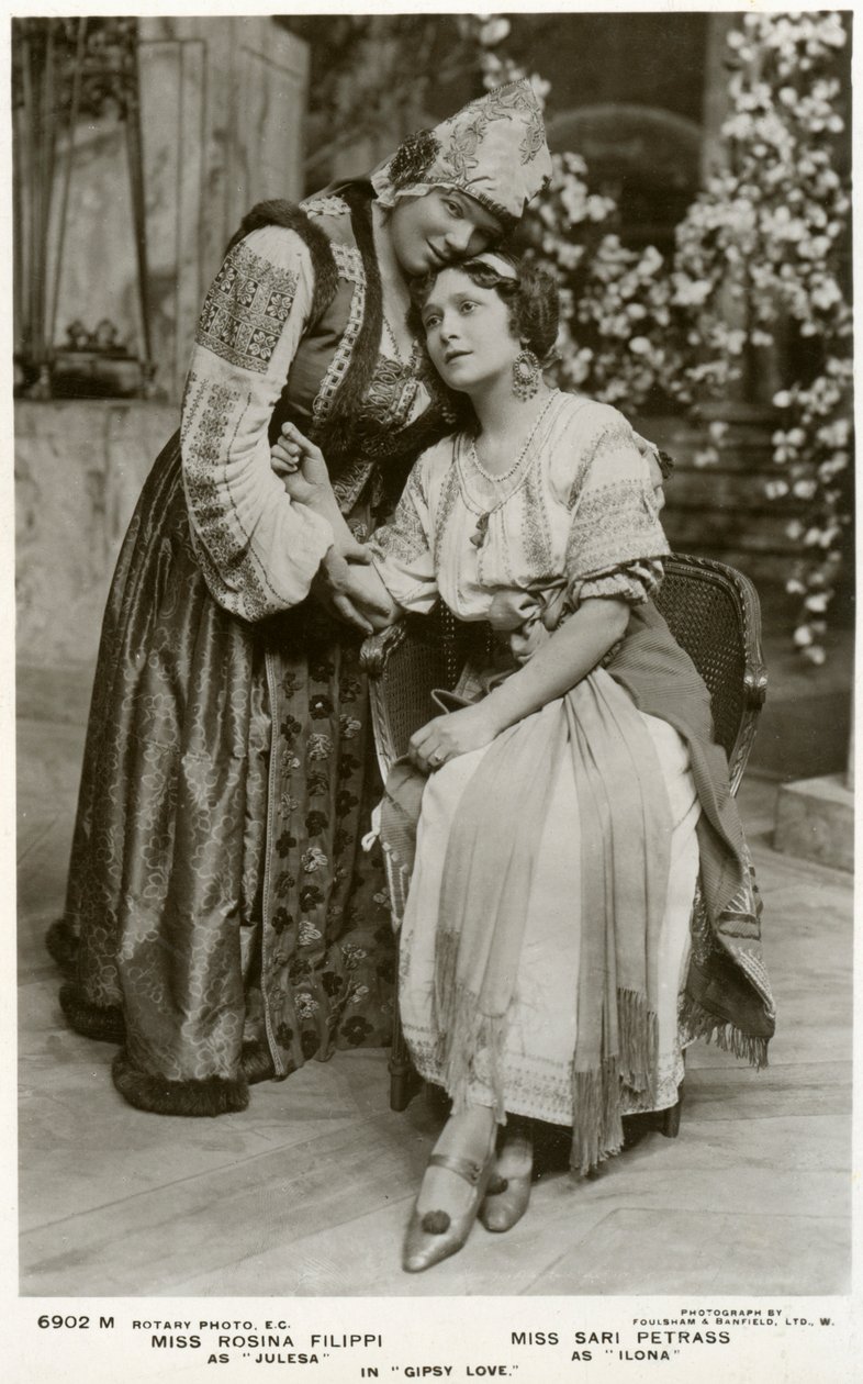 Rosina Filippi y Sari Petrass, actrices, c. 1912 de Rotary Photo