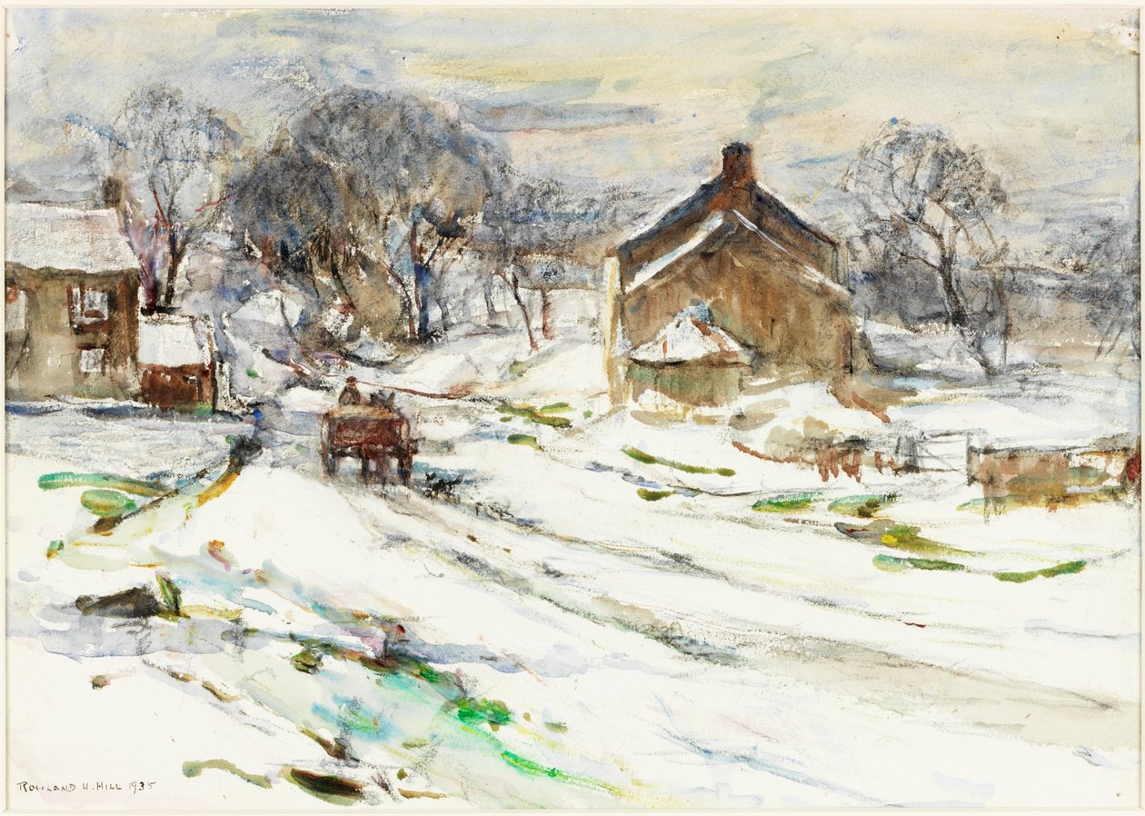 Ellerby - Invierno de Rowland Henry Hill
