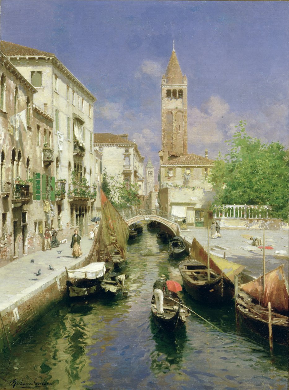 Un canal veneciano de Rubens Santoro