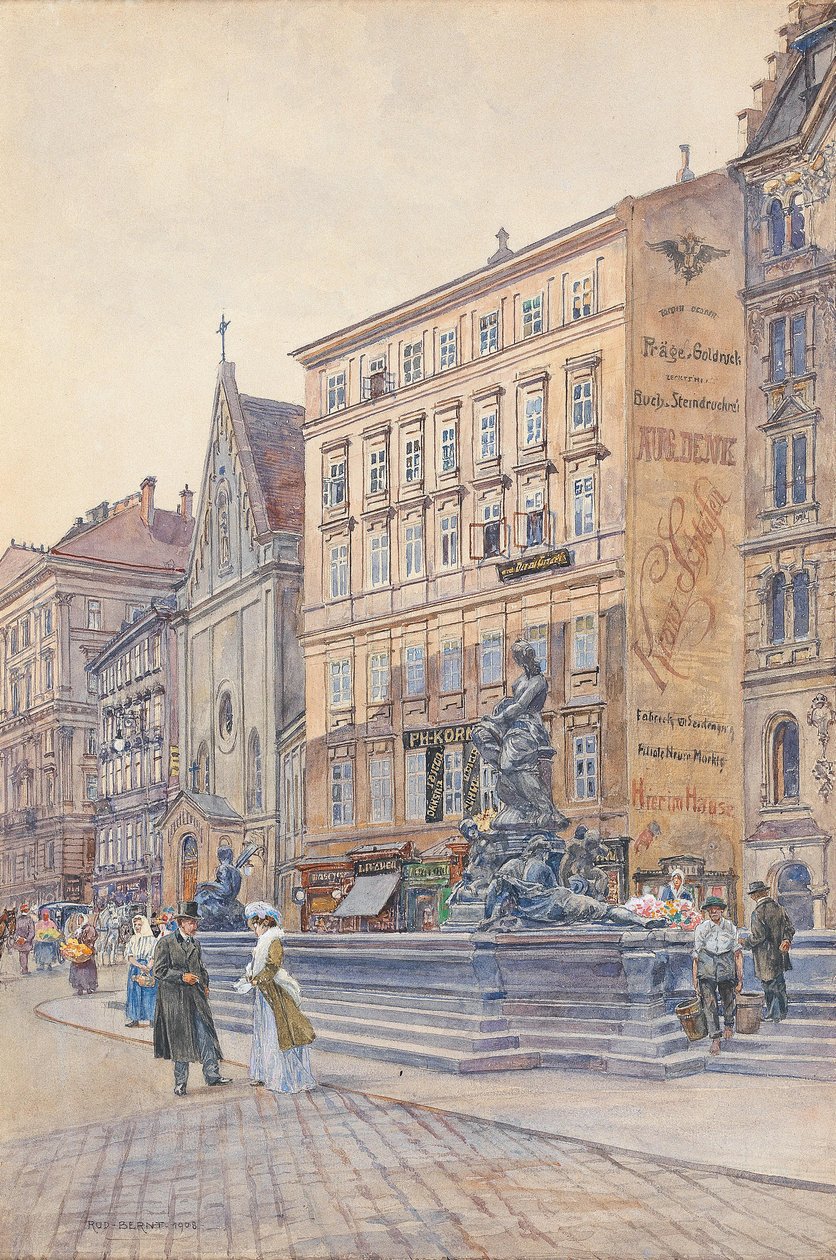 Der Neue Markt y la Fuente Donner de Rudolf Bernt